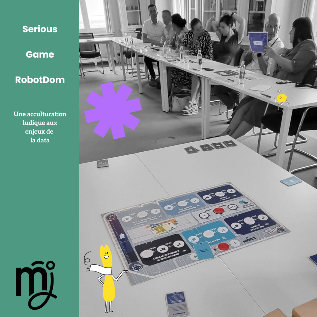 RobotDom est un serious game de Mayéjem d'acculturation ludique aux enjeux data