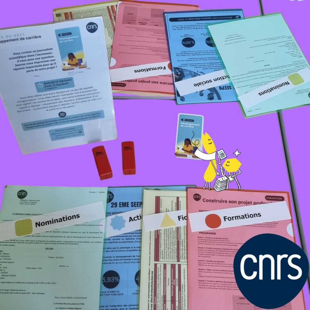 Notre serious game d'intégration créé pour le CNRS HDF